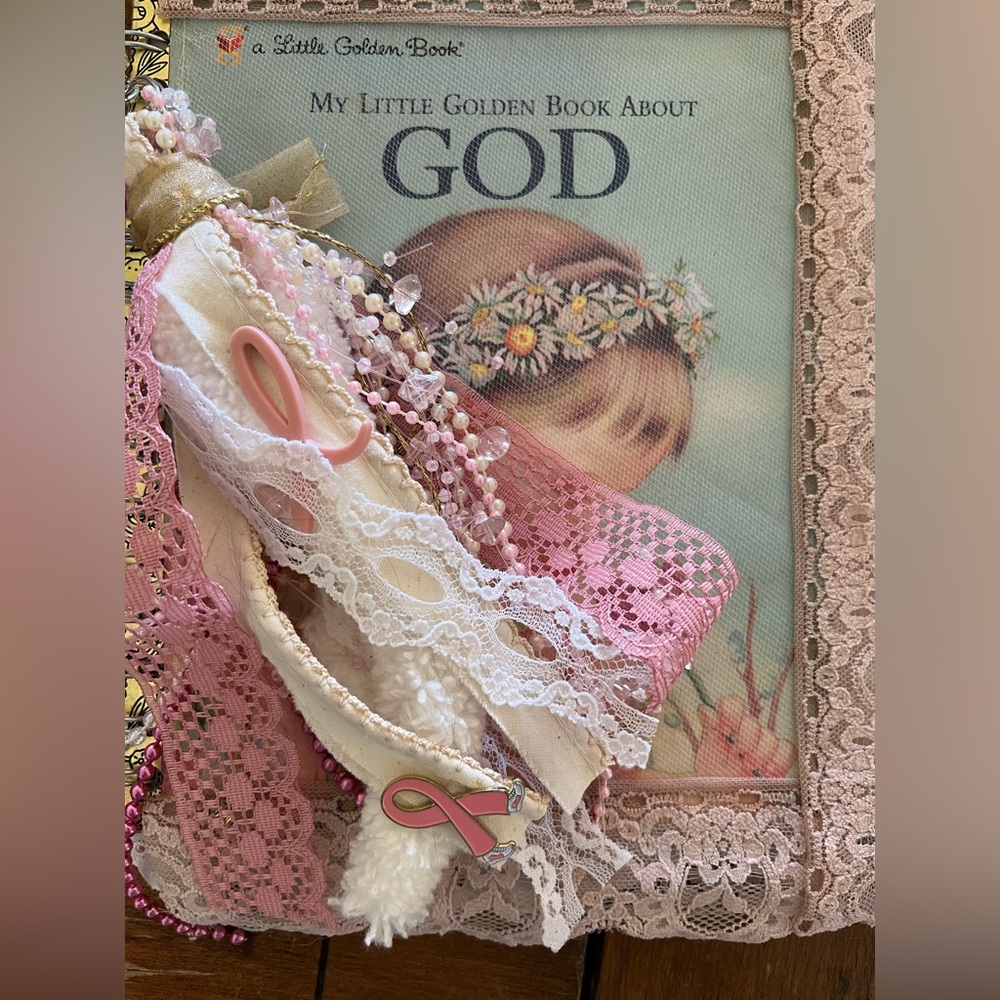 Breast Cancer Prayer Journal - Altered Little Golden Book